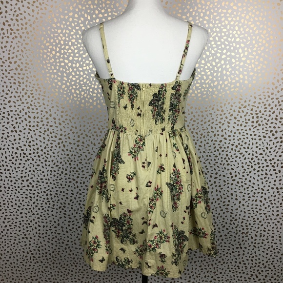 HELL BUNNY Vintage Retro Pin up Dress Floral Print - Picture 2 of 8